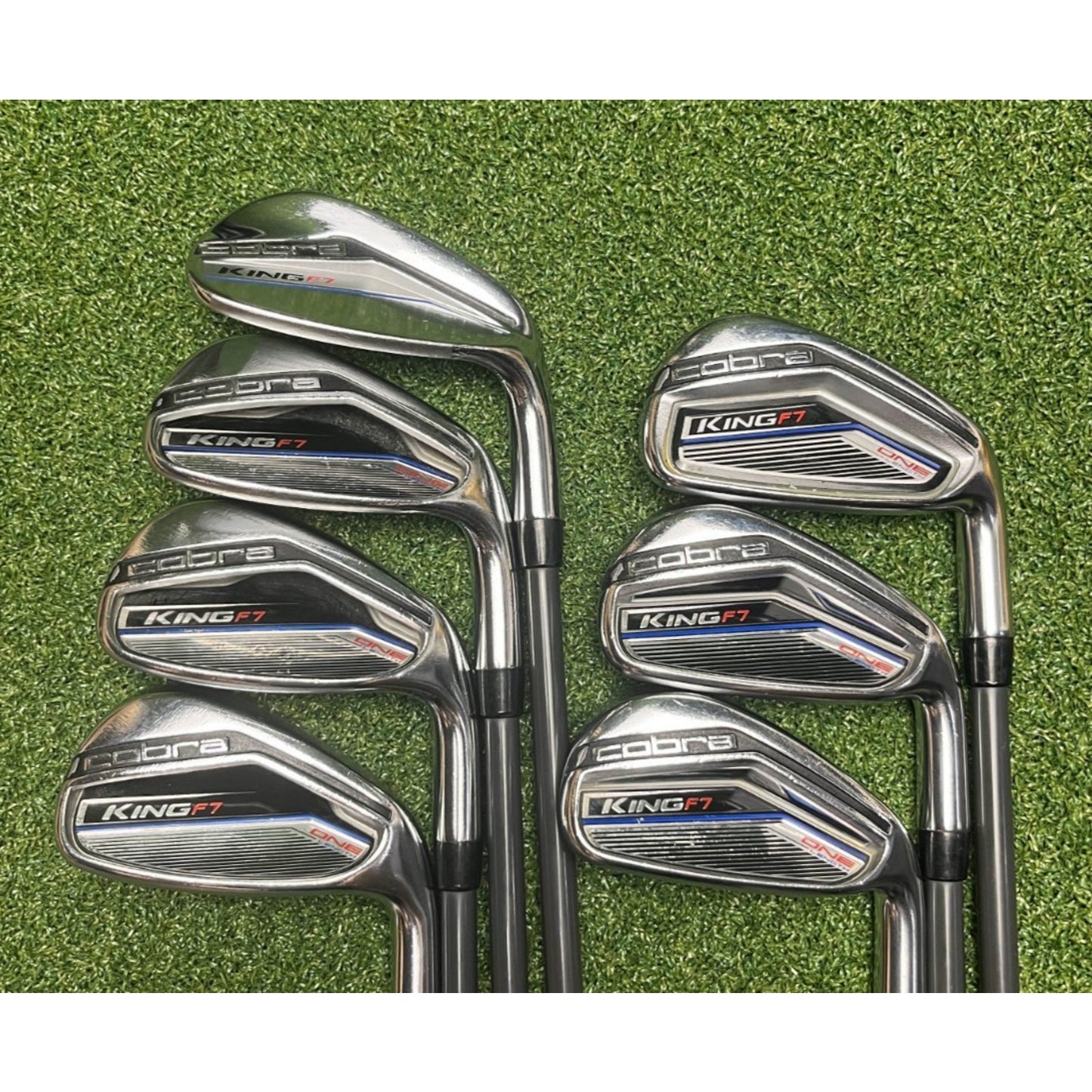 Cobra KING F7 One Length Irons 5-PW, GW - Fujikura Pro 63i Regular - Good