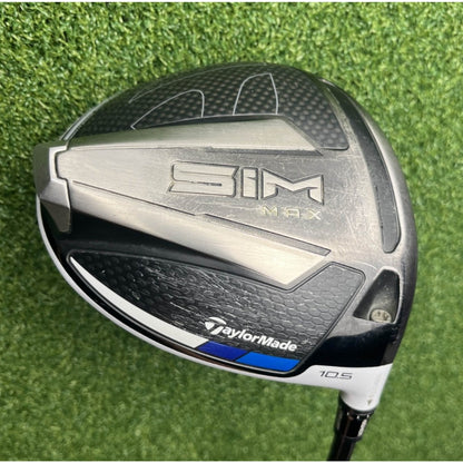 TaylorMade SIM Max 10.5* Driver - HZRDUS Smoke Red RDX 6.0 Stiff Flex - Value