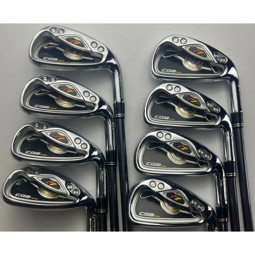 TaylorMade R7 CGB Max Irons 3-PW, SW - REAX 50G Regular Flex +0.75" - EXCELLENT