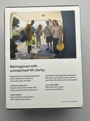 Ring - Wired Doorbell Pro (3rd Gen) Retinal 4K for ultra-clear video, 10x Zoom image 3