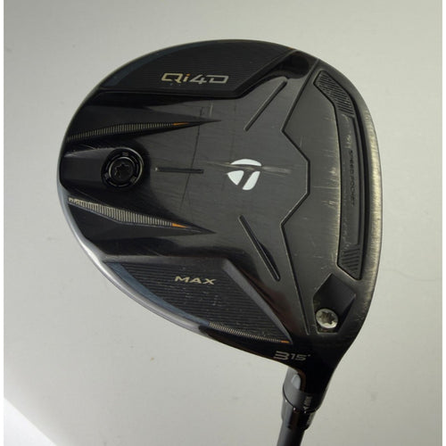 TaylorMade Qi4D Max 15* 3 Wood - REAX 55 Stiff Flex - Very Good