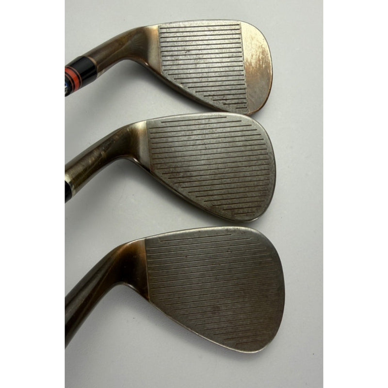 TaylorMade Milled Grind HI-TOE 3 50/54/58 Wedge Set - KBS Hi-Rev 2.0 115 - VG image 2