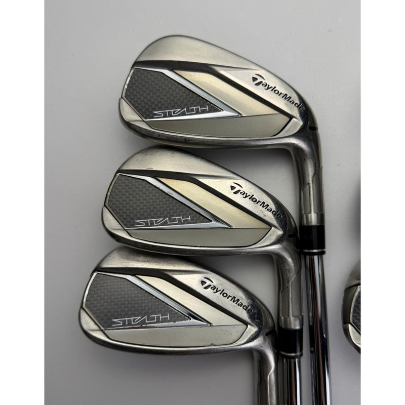 TaylorMade Stealth Irons 5-PW - Dynamic Gold EX Weight Lock S200 Stiff - VG image 3