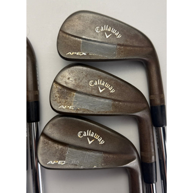 Callaway Apex MB 2018 Raw Irons 5-PW - Dynamic Gold X100 +0.5" - Very Good image 2