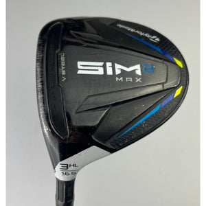 LH TaylorMade Sim2 Max 16.5* 3HL - Ventus Blue FW 5-R Regular - Value