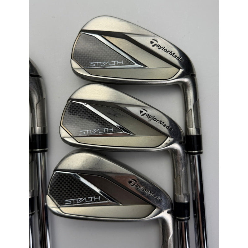 TaylorMade Stealth Irons 5-PW - Dynamic Gold EX Weight Lock S200 Stiff - VG image 2