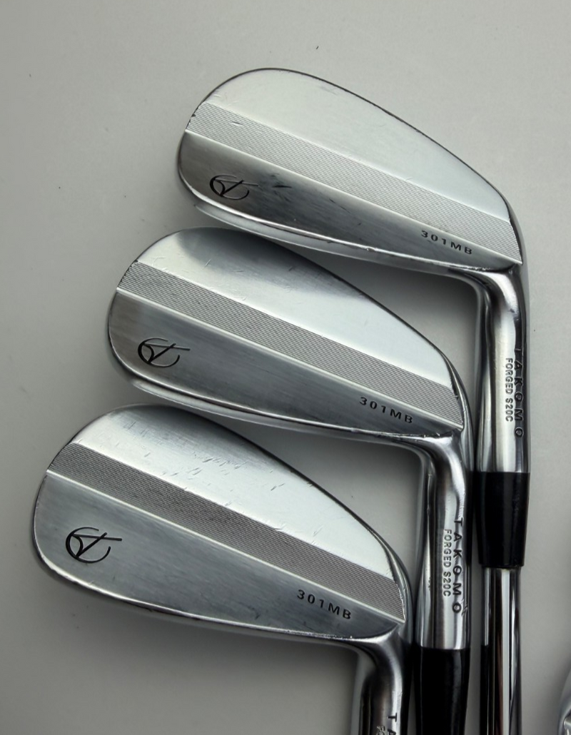 Takomo 301 CB/MB Irons, Right-Handed, Extra Stiff flex, used golf club, view 3
