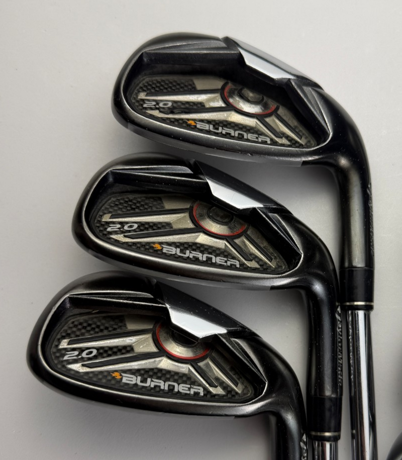TaylorMade Burner 2.0 Irons, Right-Handed, Stiff flex, used golf club, view 3