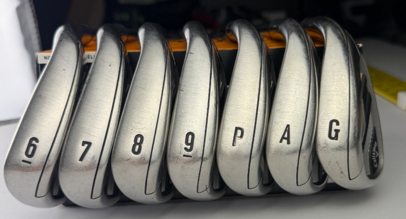 Callaway Mavrik Irons 6-PW, AW, SW - True Temper 95G Stiff Flex - Very Good image 6