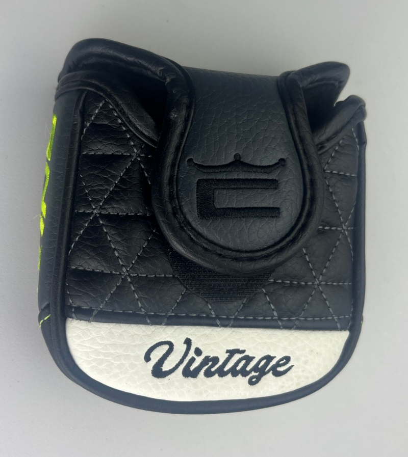 Cobra Golf Vintage Sik Face Tec Mallet Putter Black/White/Lime Headcover image 2