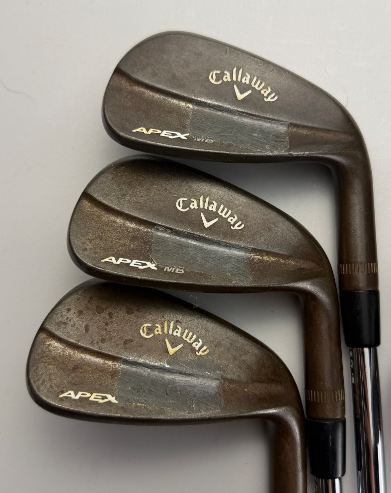 Callaway Apex MB 2018 Raw Irons 5-PW - Dynamic Gold X100 +0.5" - Very Good image 3