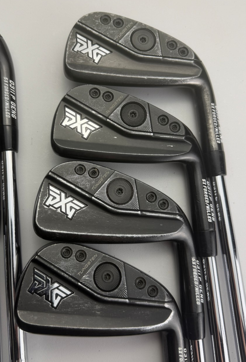PXG 0311 P GEN 6 Double Black Irons, Right-Handed, Extra Stiff flex, used golf club, view 2