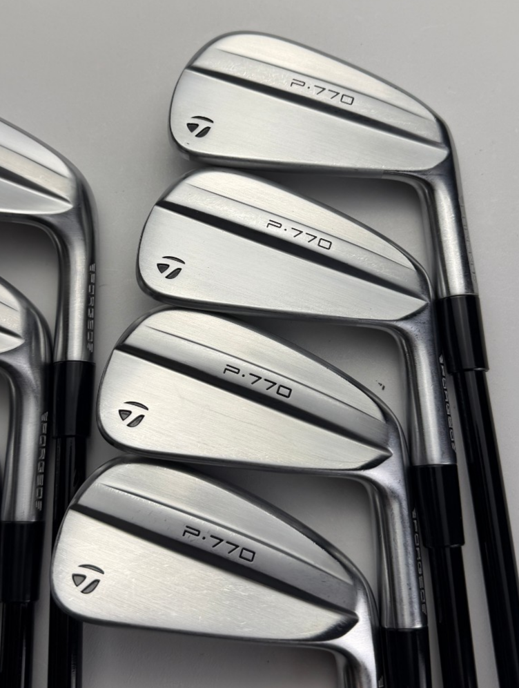 TaylorMade 2024 P770 Irons, Right-Handed, Stiff flex, used golf club, view 2