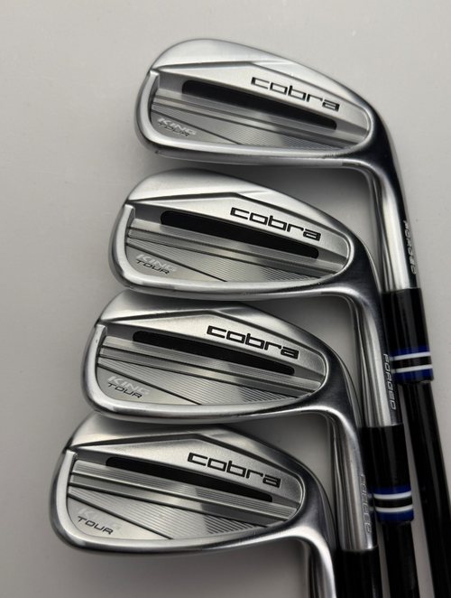 Cobra King Tour Irons 7-PW - MMT 125TX Tour Extra Stiff - Excellent