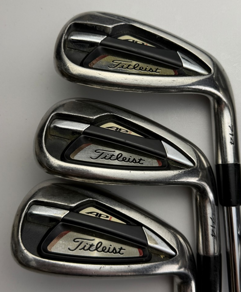Titleist AP1 714 Irons, Right-Handed, Stiff flex, used golf club, view 3