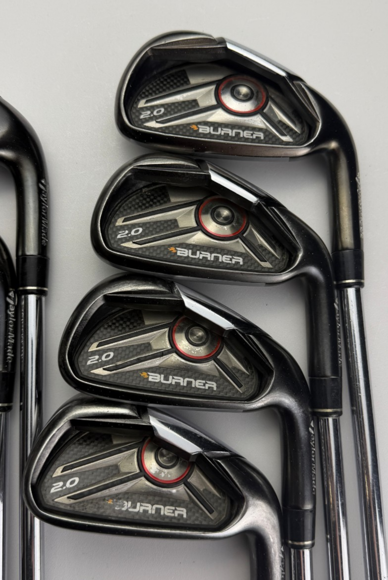 TaylorMade Burner 2.0 Irons, Right-Handed, Stiff flex, used golf club, view 2