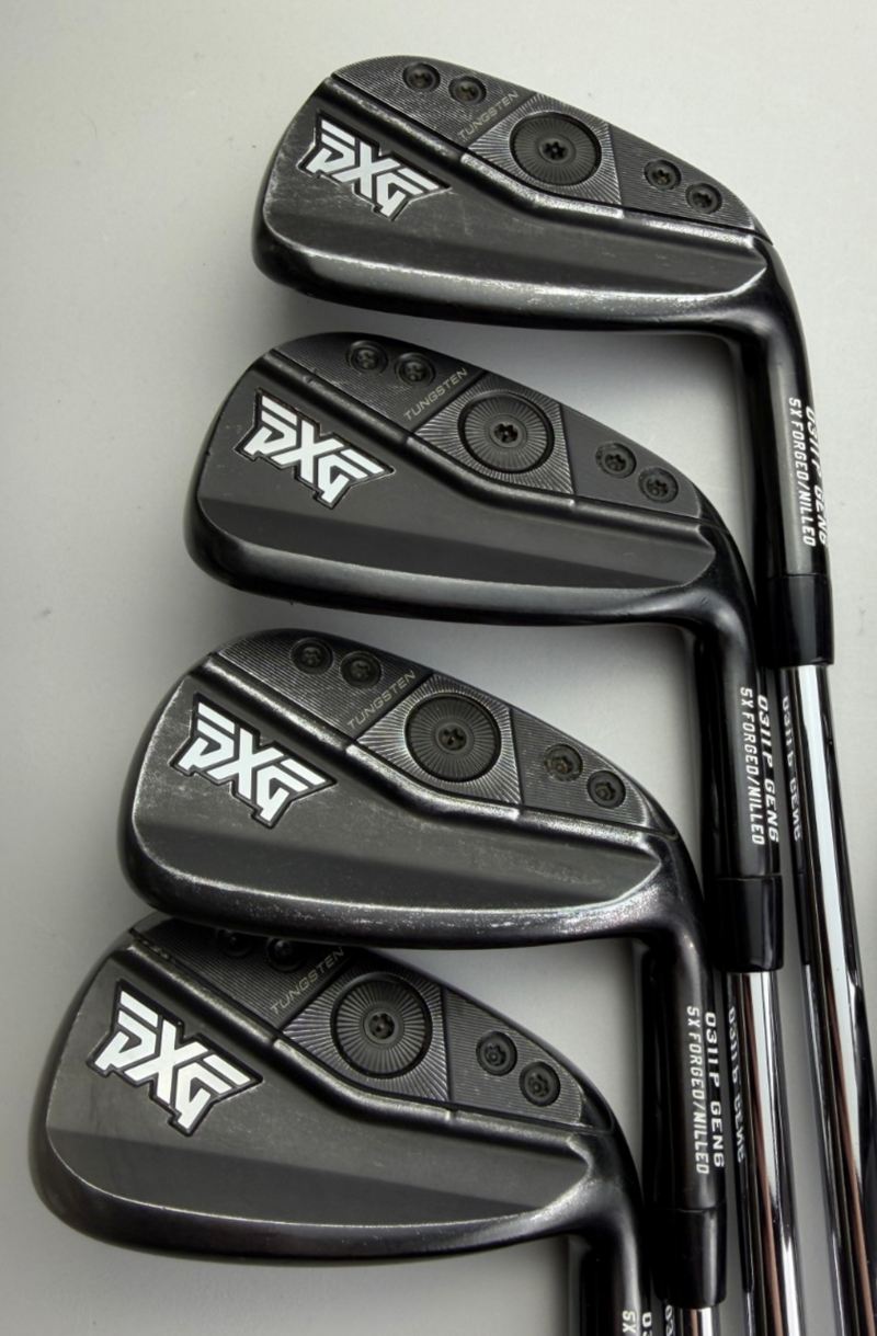 PXG 0311 P GEN 6 Double Black Irons, Right-Handed, Extra Stiff flex, used golf club, view 3