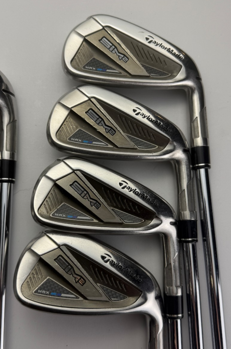 TaylorMade Sim2 Max Irons 5-PW, AW - KBS Max 85 Regular Flex - Good image 2