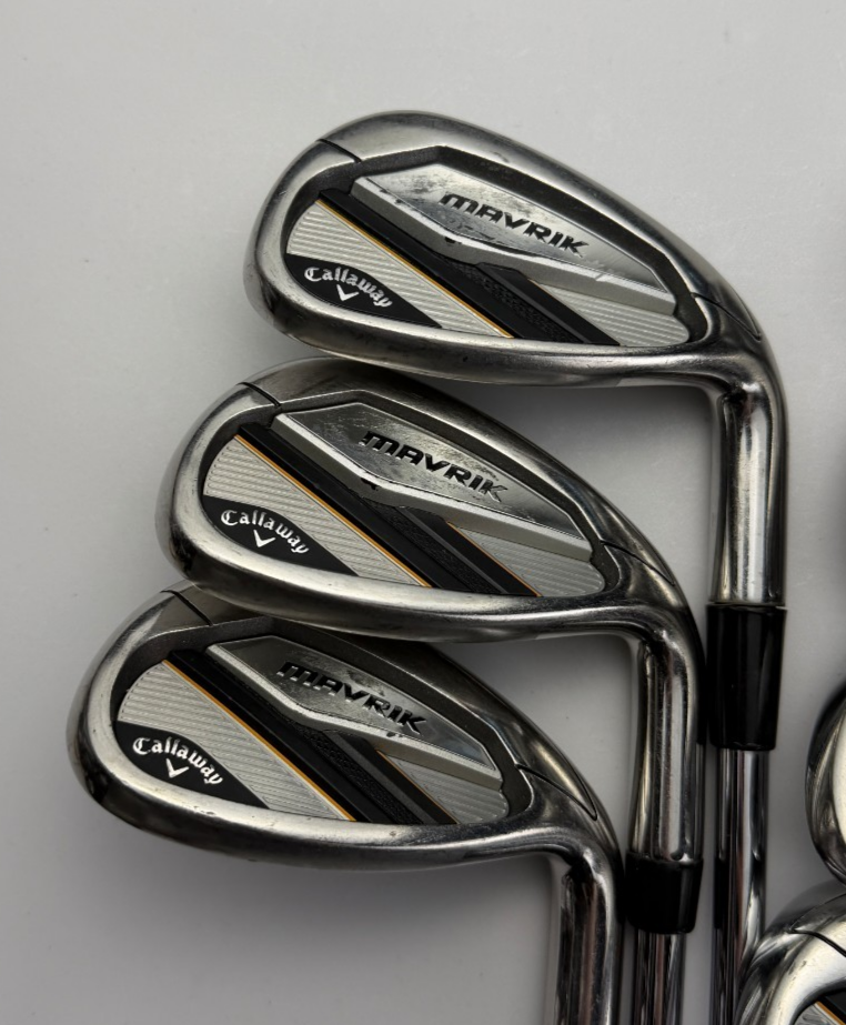 Callaway Mavrik Irons 6-PW, AW, SW - True Temper 95G Stiff Flex - Very Good image 3