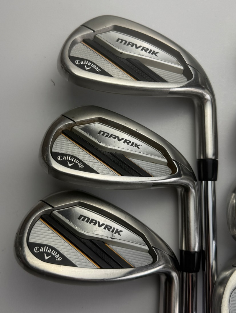 Callaway Mavrik Irons, Right-Handed, Stiff flex, used golf club, view 3