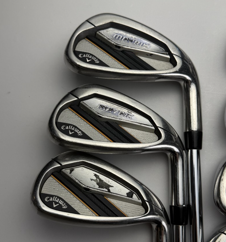 Callaway Mavrik Irons, Right-Handed, Stiff flex, used golf club, view 3