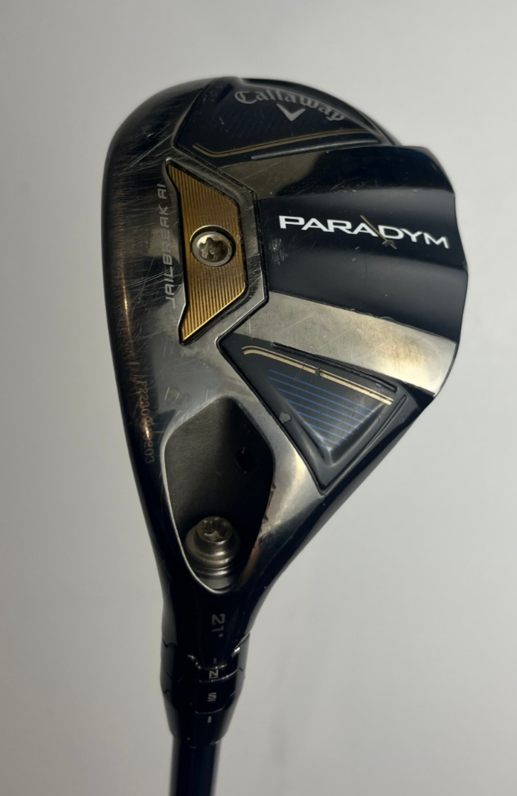 LH Callaway Paradym 21* 4 Hybrid - Blue Ventus HB Velocore 8-S - Very Good w/ HC image 2
