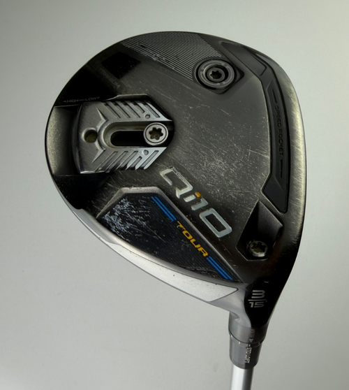 TaylorMade Qi10 Tour 15* 3 Wood - Tensei Blue CK 65 Stiff Flex - Good w/ HC