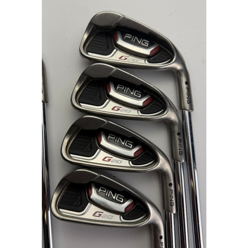 PING G20 Black Dot Irons 4-PW, UW - Ping CFS Regular Flex - Very Good image 2