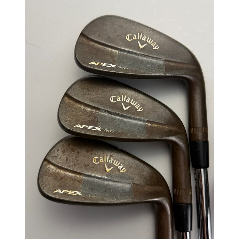 Callaway Apex MB 2018 Raw Irons 5-PW - Dynamic Gold X100 +0.5" - Very Good image 3