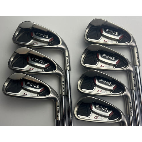 Ping G20 Black Dot Irons 4-PW - KBS Tour Extra Stiff - Very Good