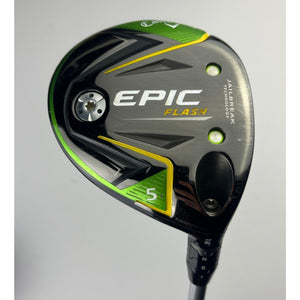 Callaway Epic Flash 18* 5 Wood - Evenflow 65G 6.0 Stiff Flex - Very Good w/ HC