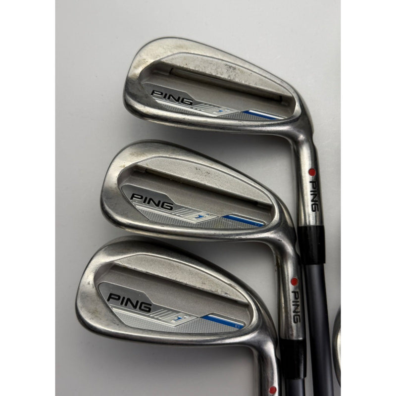Ping i Series E1 Red Dot Irons 5-PW, UW - Graphite Ping CFS 80 Stiff Flex - Good image 3
