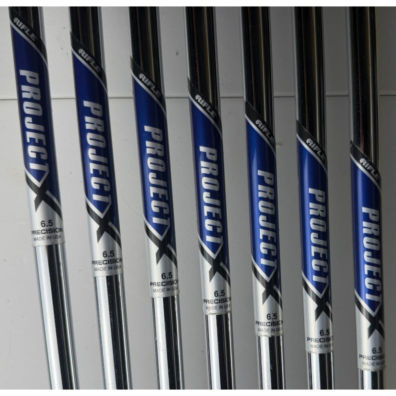 TaylorMade 2023 P7MB Irons 4-PW - Project X 6.5 Extra Stiff +0.5" - Very Good image 7