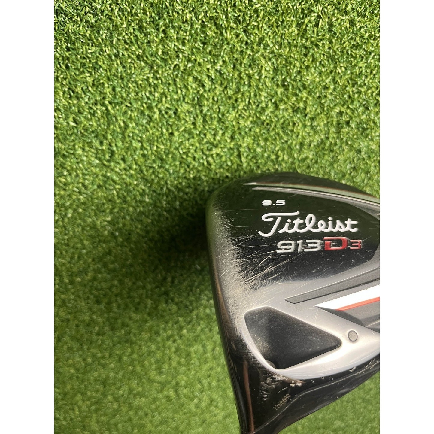 LH Titleist 913 D3 9.5* Driver - Diamana Black D+ 72 Stiff Flex - Good