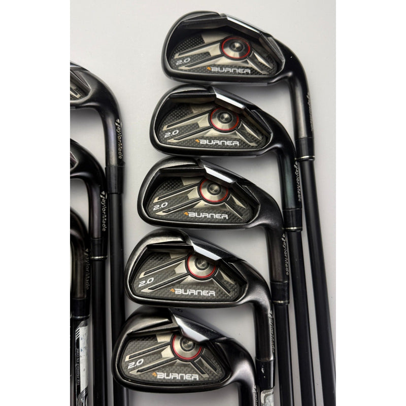 TaylorMade Burner 2.0 Irons 4-PW, AW, SW - Graphite 65 Stiff & Regular Flex READ image 2