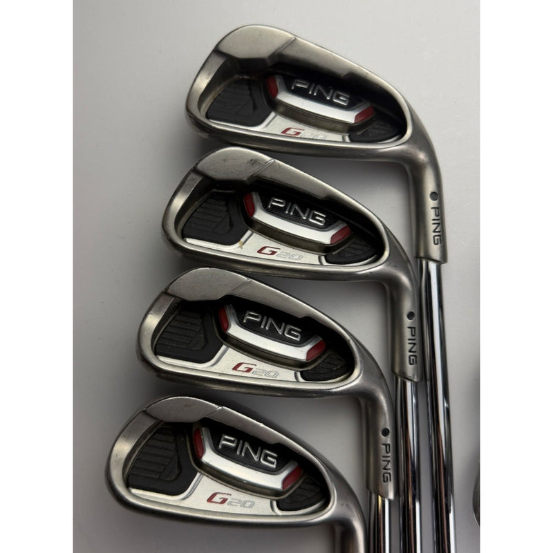 PING G20 Black Dot Irons 4-PW, UW - Ping CFS Regular Flex - Very Good image 3