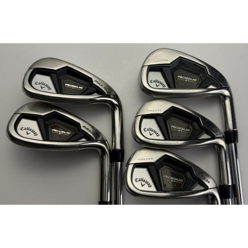 Callaway Rogue ST Max Os Irons 7-PW, AW - TT Elevate MPH 85 Regular - Very Good