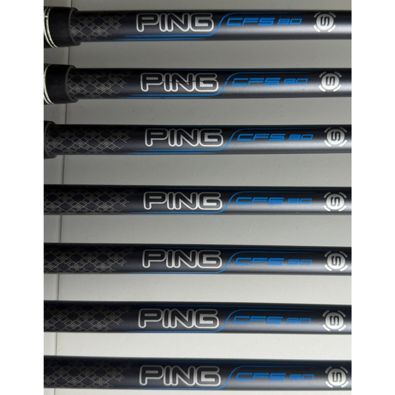 Ping i Series E1 Red Dot Irons 5-PW, UW - Graphite Ping CFS 80 Stiff Flex - Good image 7