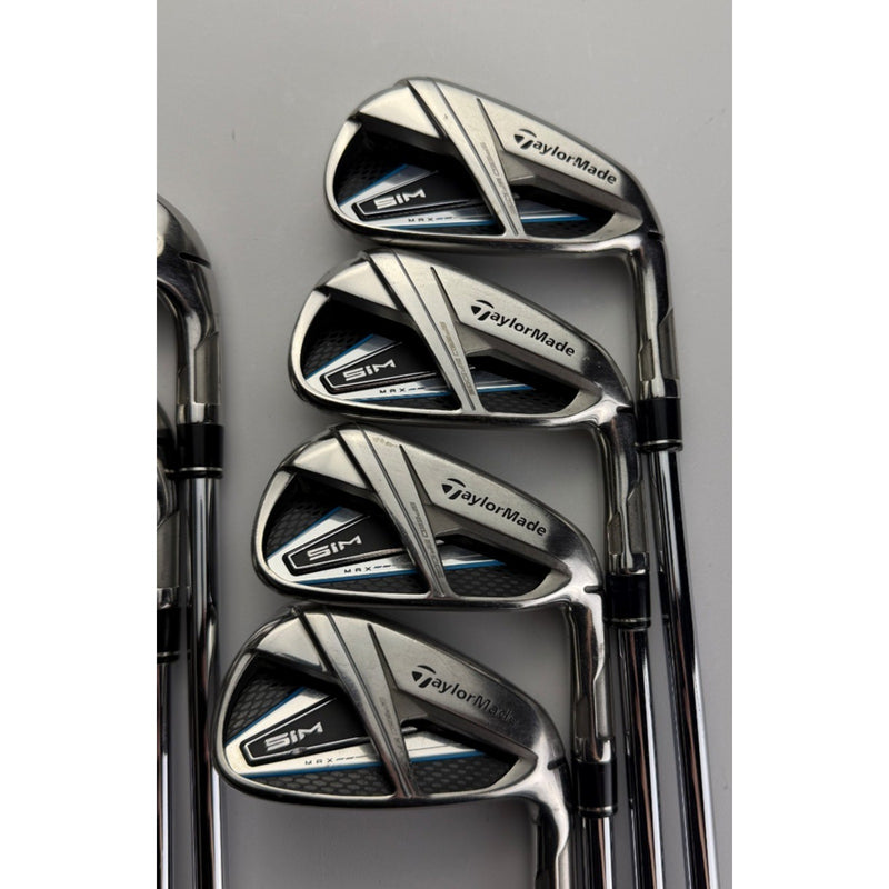 TaylorMade Sim Max Irons 5-PW, AW - KBS Max 85 Regular Flex - Very Good image 2