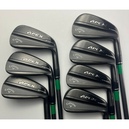 Callaway Apex Ti Fusion Irons 4-PW - Dynamic Gold Mid 100 S300 Stiff Flex - VG