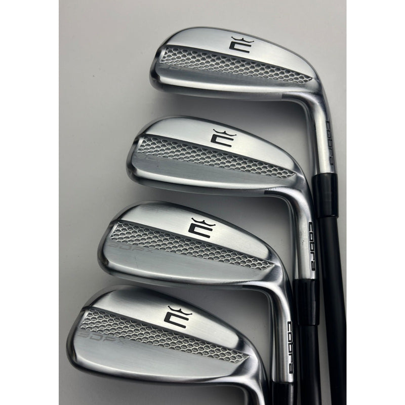 Cobra 3DP X Irons 4-PW, GW - Fujikura Axiom Velocore 105 Extra Stiff - Very Good — image 3